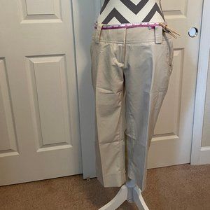 Adidas Golf Climacool womens crop pants size 4-6 Ecru/white NWT